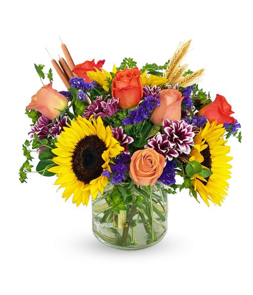 Autumn Floral Bouquet, Fall Flower Arrangement