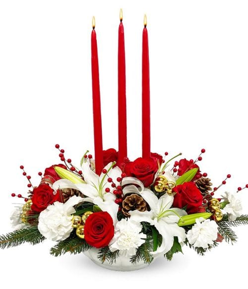 Royal Christmas, Holiday Table Centerpiece